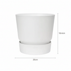 Elho greenville round white - D20cm