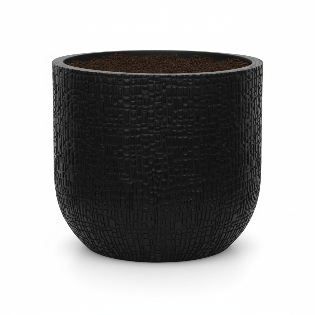 Capi Nature Skin Pot Bol Antraciet - D24cm - H21cm