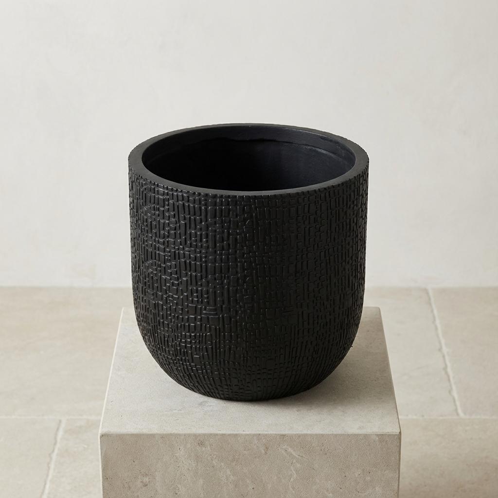 Capi Nature Skin Pot Bol Antraciet - D14cm - 13cm