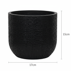 Capi Nature Skin Pot Bol Antraciet - D17cm - H15cm