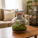 DIY Planten terrarium met licht -  Fat Joe - Ø 29 cm ↑ 30 cm - Rake + Shovel + Tweezer