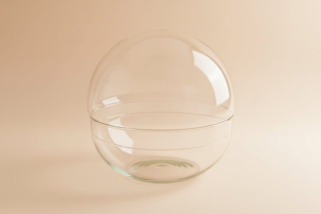 Terrarium bolglas tweedelig - Dome - Ø 20 cm ↑ 20 cm