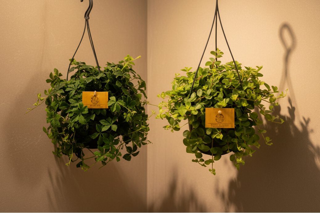 Hangplant duo - 2 stuks - Ø15cm - ↕25cm