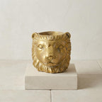 Planter Leeuw D11/13x10cm - Goud - D11/13x10cm