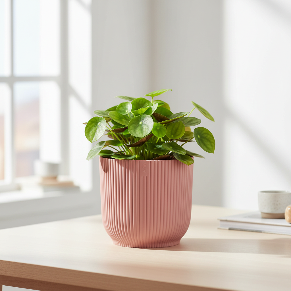 Pot elho Vibes Fold Round roze - D14 x H13