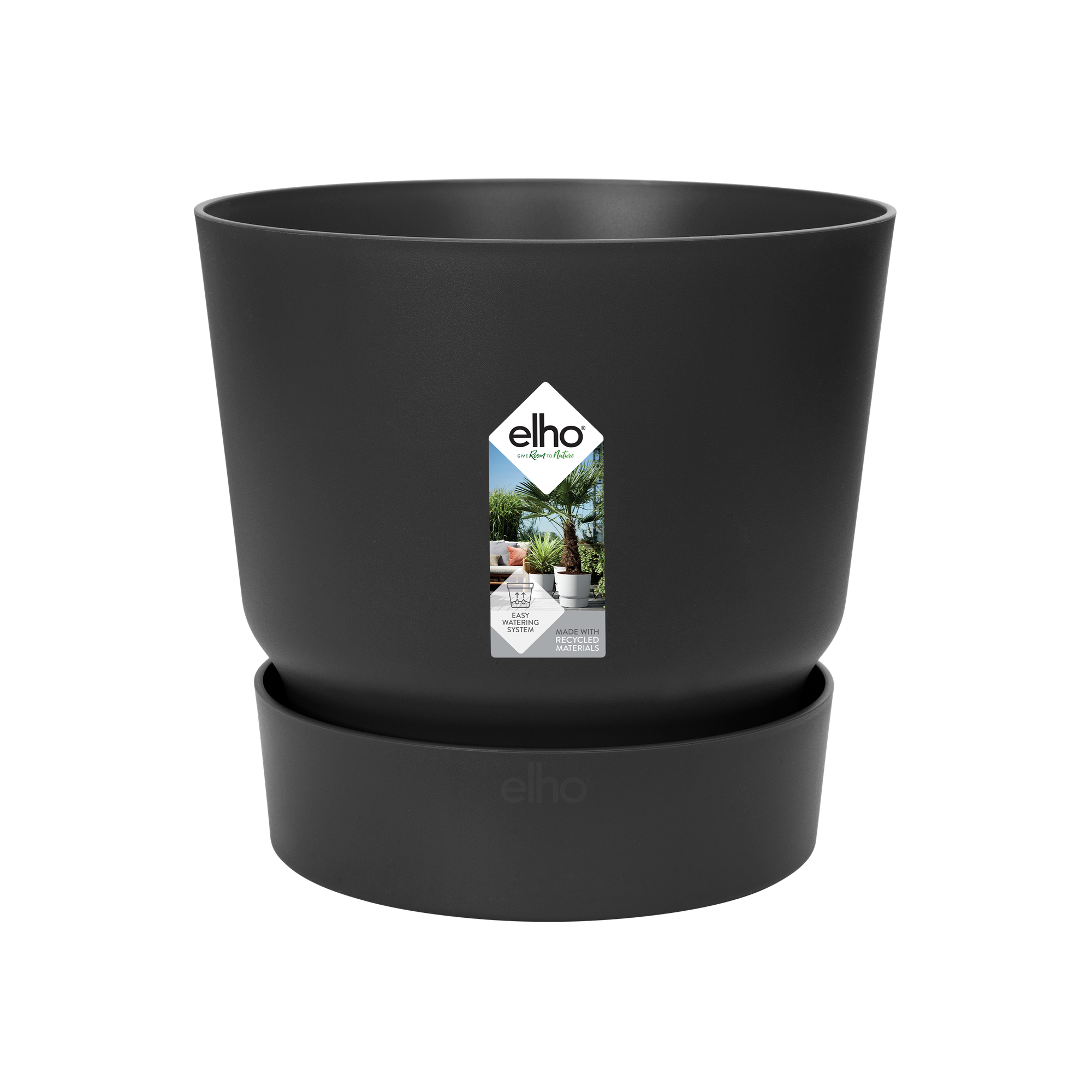 Pot elho Greenville Round zwart - D18 x H17