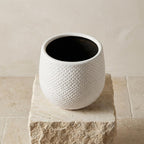 Pot Gabriel rond wit D14
