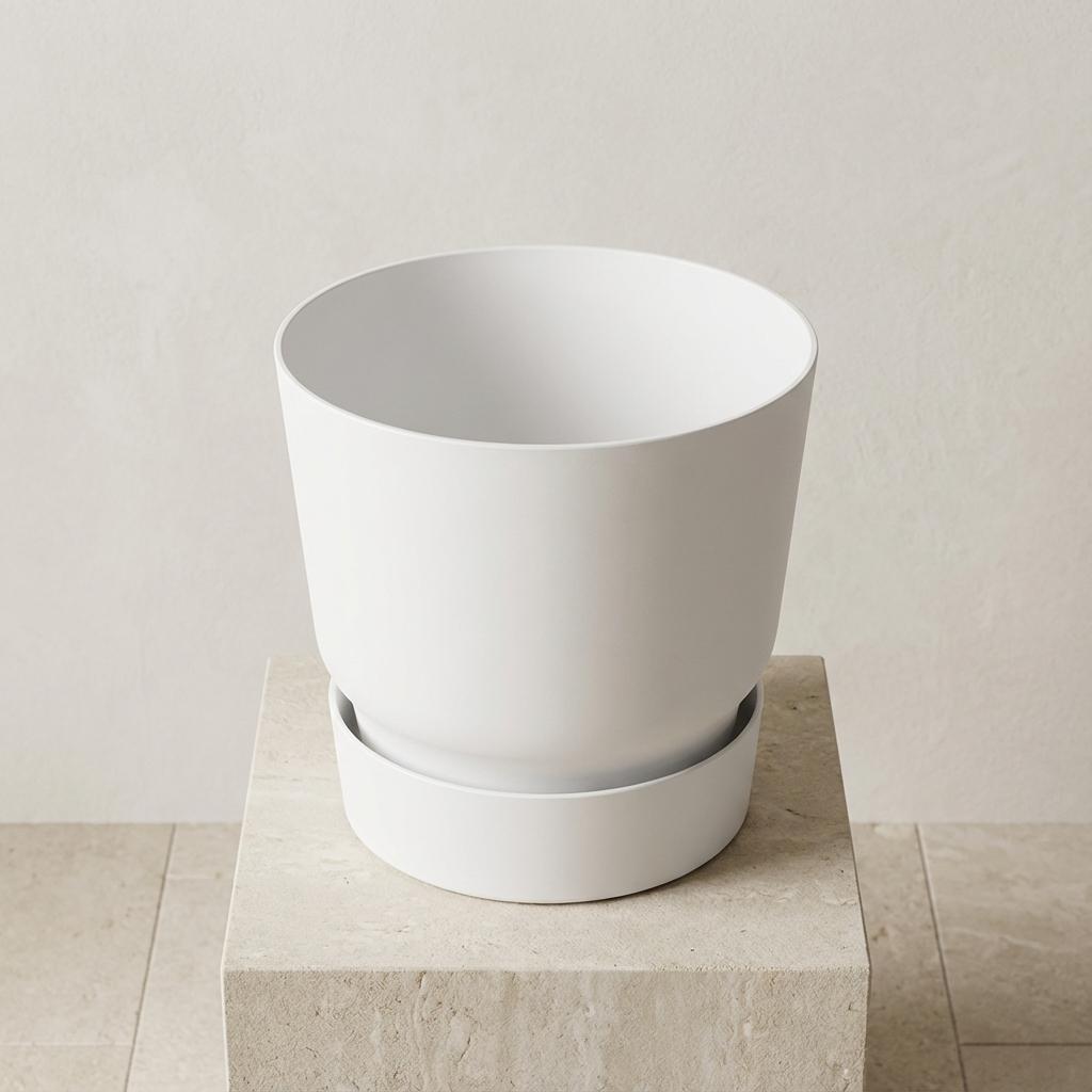 Elho greenville round white - D20cm