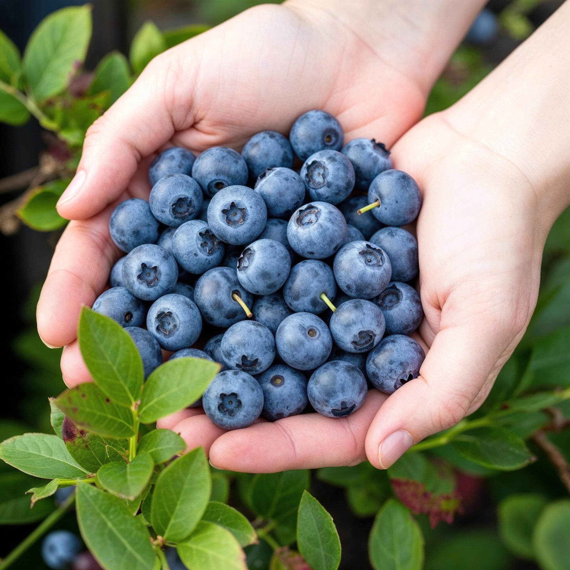 Fruitplanten - Blauwe Bes - Vaccinium corymbossum Bluecrop - Winterhard - 3 Planten - Pot 9 cm - Blauwe Bes