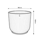 Pot elho Vibes Fold Round wit - D18 x H17