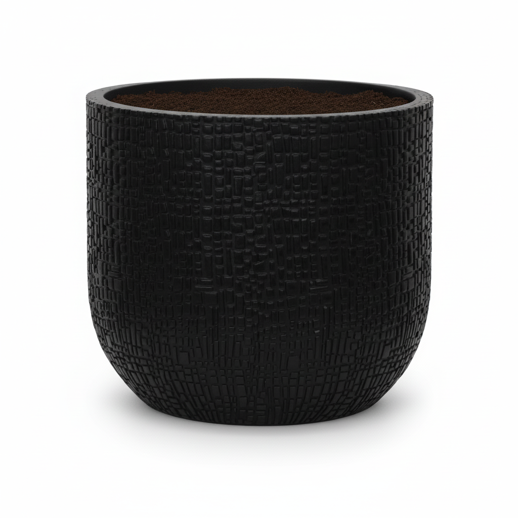 Capi Nature Skin Pot Bol Antraciet - D17cm - H15cm