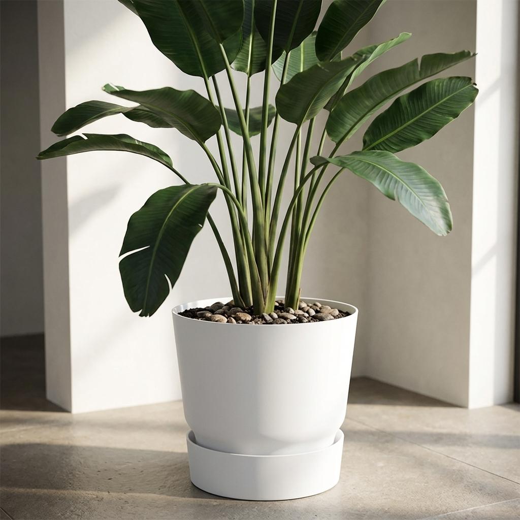 Elho greenville round white - D20cm