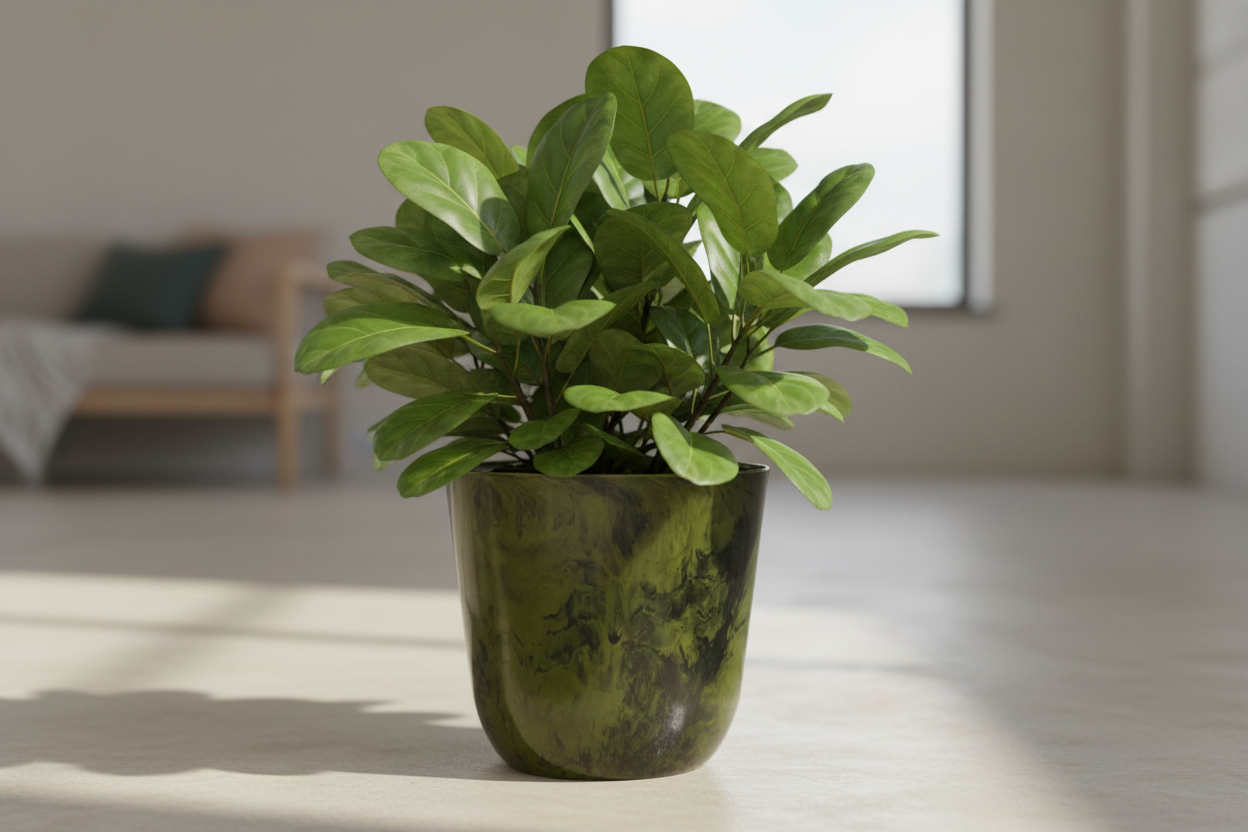 Pot Palermo marble groen D35 x H32