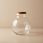 Terrarium fles (met) verlichting - Teddy - Ø 25 cm ↑ 26,5 cm - Zonder LED-kurk