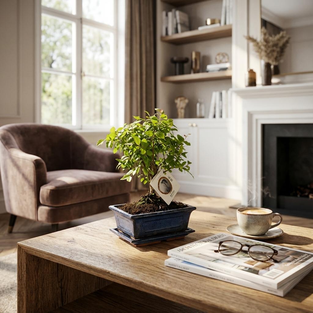 Bonsai Bol vorm Boom - Hoogte: 25-30 cm (mix keramiek)