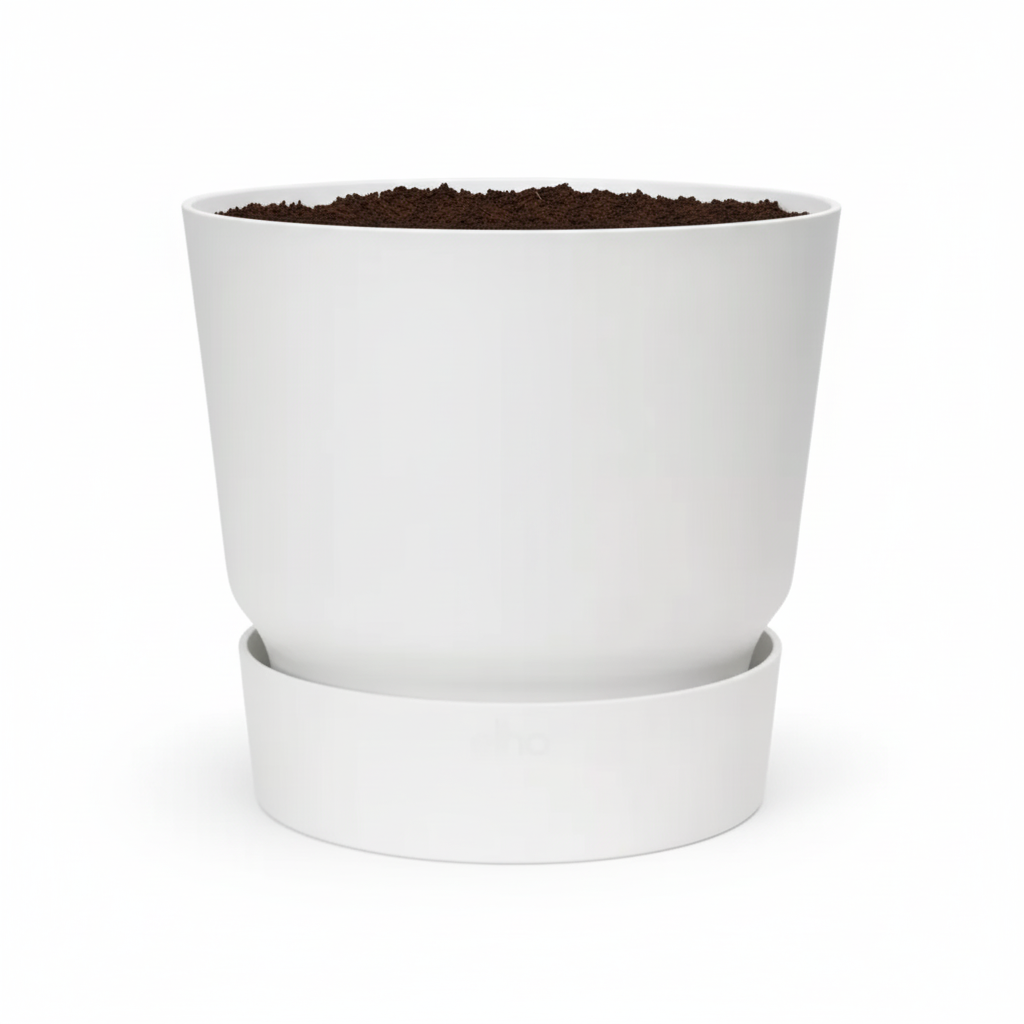 Elho greenville round white - D20cm