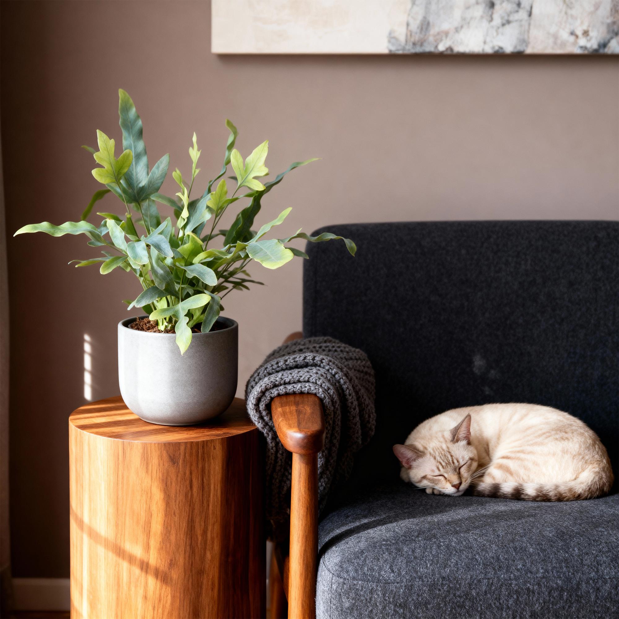 Kamerplant 2 STUKS- Phlebodium aureum Blue Star - Blauwe Varen - Huisdiervriendelijk - Blauw - 2 Planten - Pot 12cm - Hoogte 25-30cm