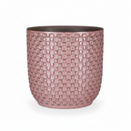 Mini pot relief roze 7cm hoog