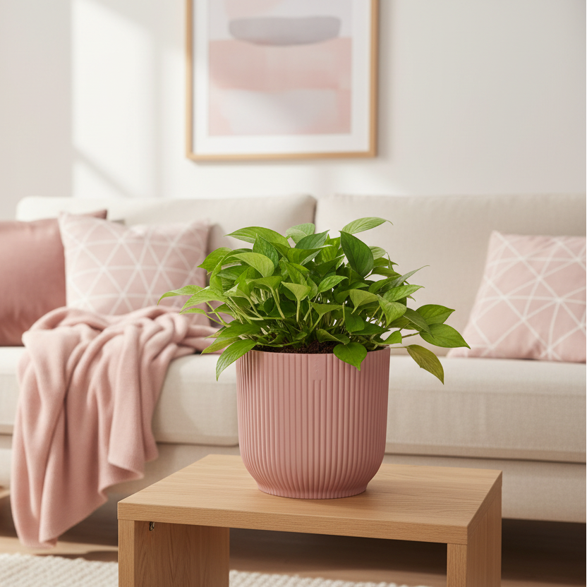 Pot elho Vibes Fold Round roze - D22 x H20