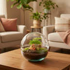 DIY Planten terrarium tweedelig bolglas - Dome Red - Ø 20 cm ↑ 20 cm   - Normal
