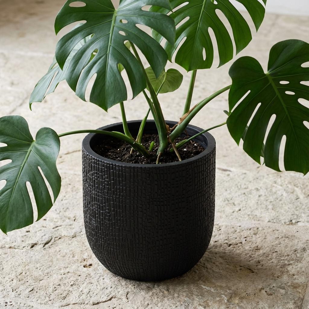 Capi Nature Skin Pot Bol Antraciet - D24cm - H21cm