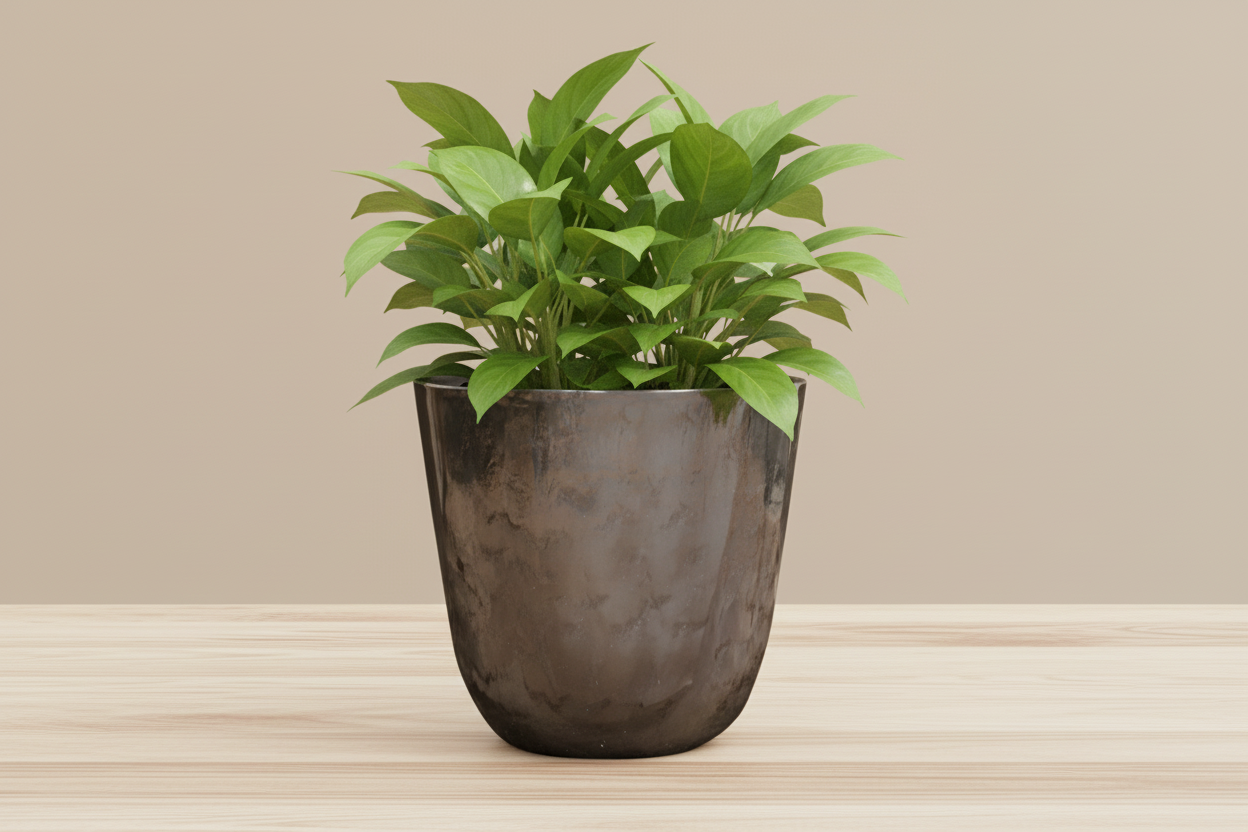 Pot Palermo marble grijs D35 x H32
