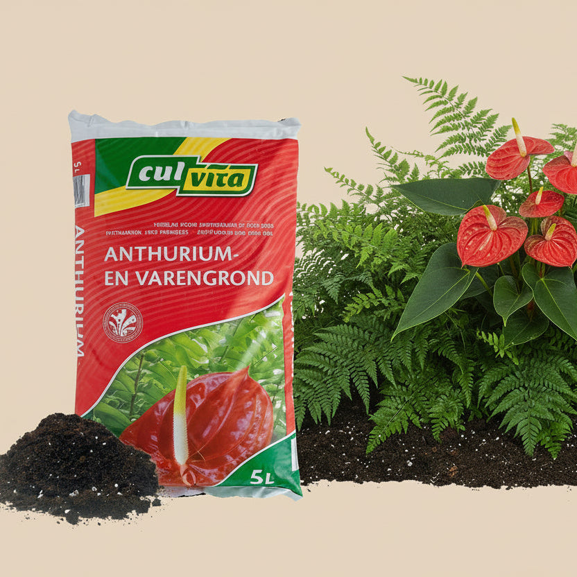 Culvita - Anthurium en Varengrond 5 liter - potgrond geschikt voor Anthurium en Varens