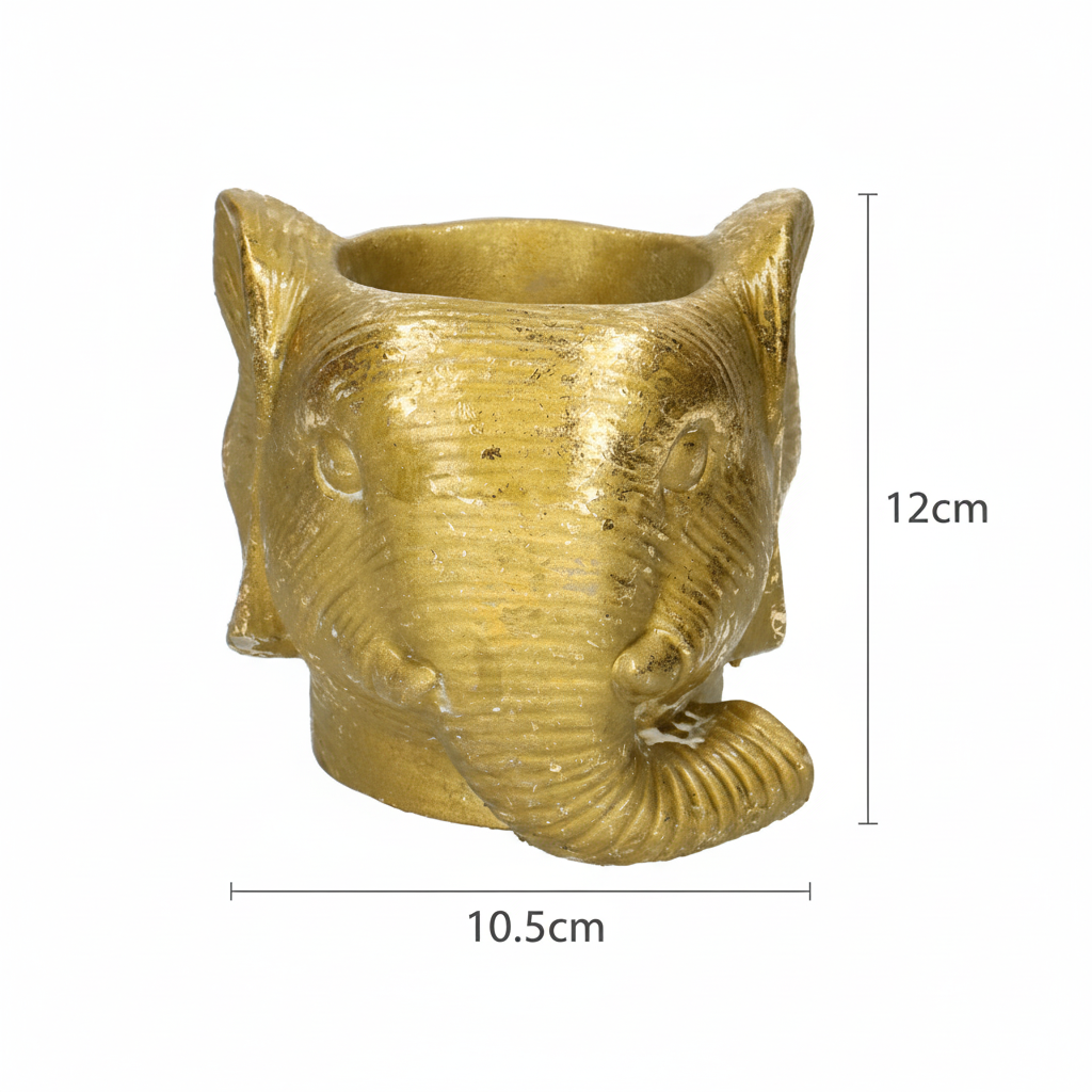 Planter Olifant D11/12x10cm - Goud - D11/12x10cm