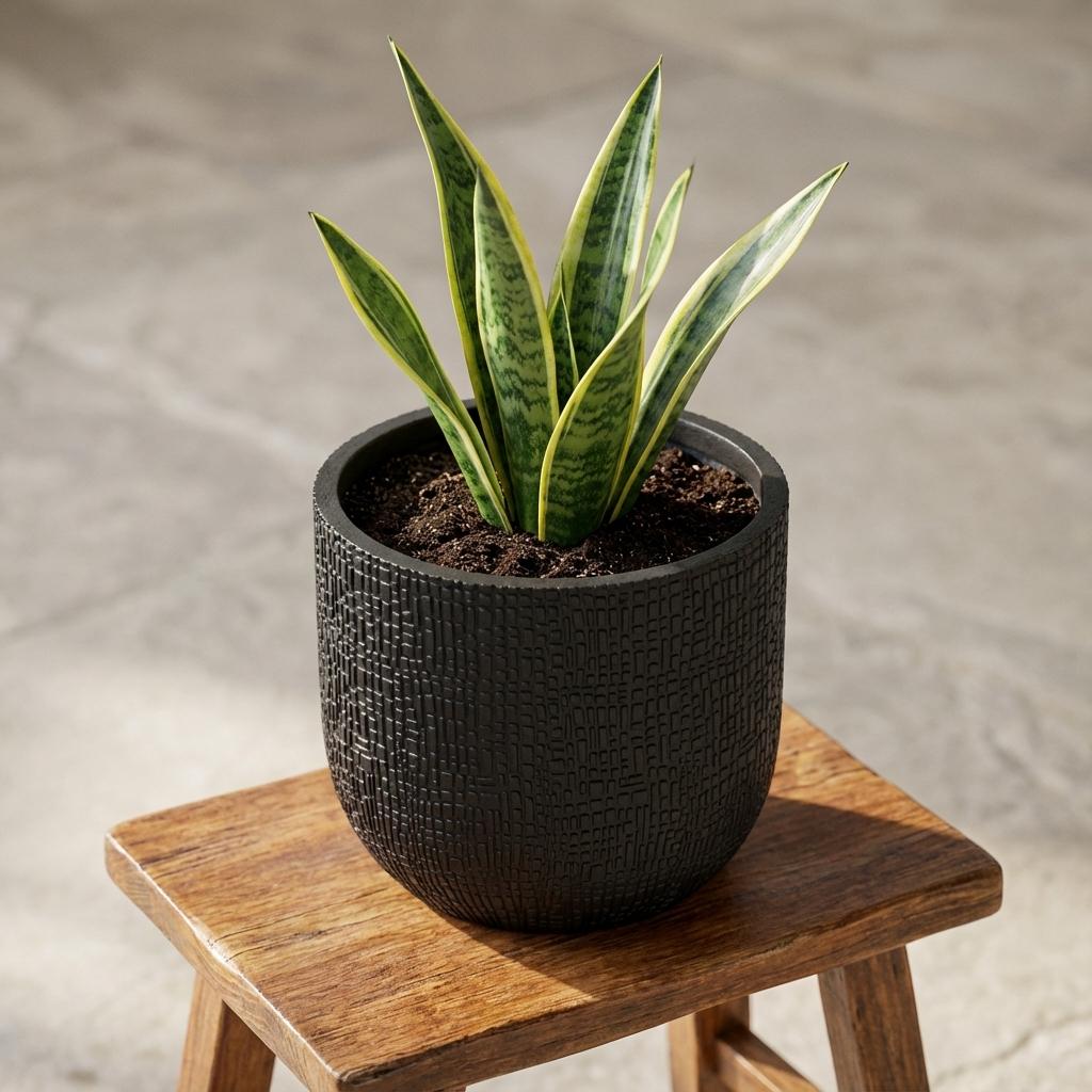 Capi Nature Skin Pot Bol Antraciet - D17cm - H15cm