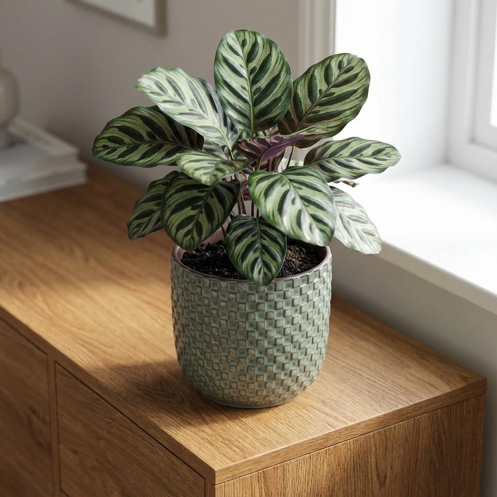 Mini pot relief groen 7 cm hoog!