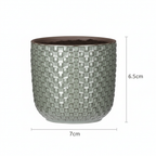 Mini pot relief groen 7 cm hoog!