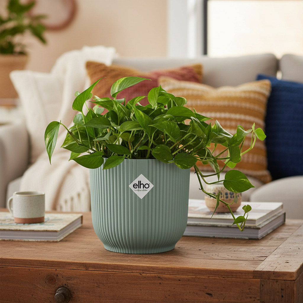 Pot elho Vibes Fold Round groen - D18 x H17