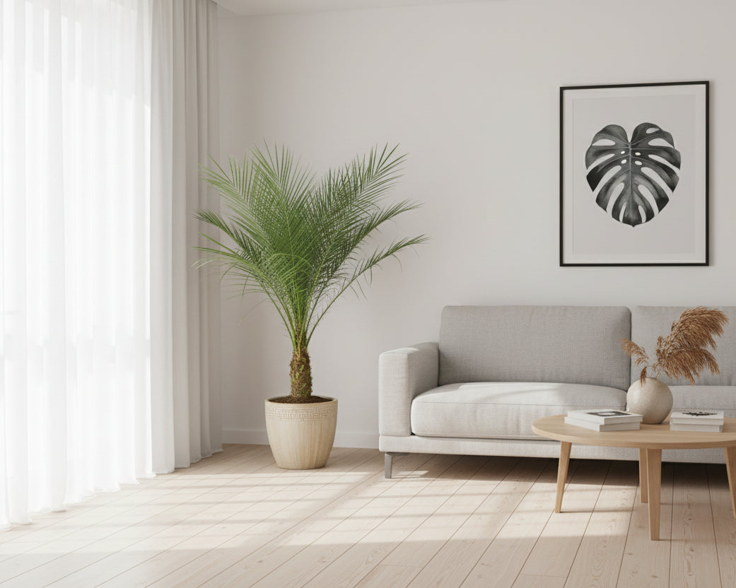 Phoenix Roebelenii palm op stam - 210cm - 200cm