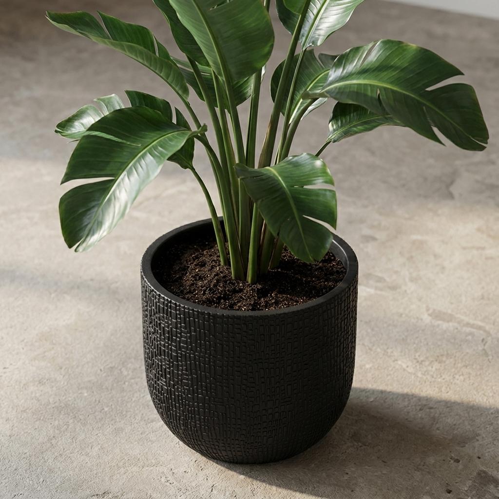 Capi Nature Skin Pot Bol Antraciet - D24cm - H21cm