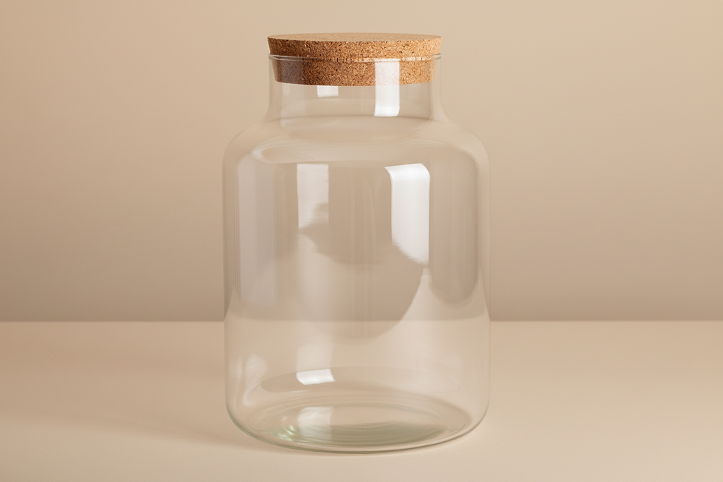 Terrarium fles met verlichting - Little Milky - Ø 17 cm ↑ 25 cm