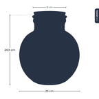 Terrarium fles (met) verlichting - Teddy - Ø 25 cm ↑ 26,5 cm - Zonder LED-kurk