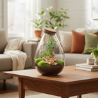 DIY Planten terrarium - Drop XL Bonsai 'red' - Ø 24 cm ↑ 37 cm - No tools