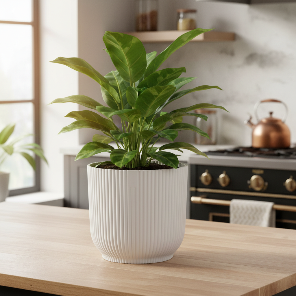 Pot elho Vibes Fold Round wit - D25 x H23