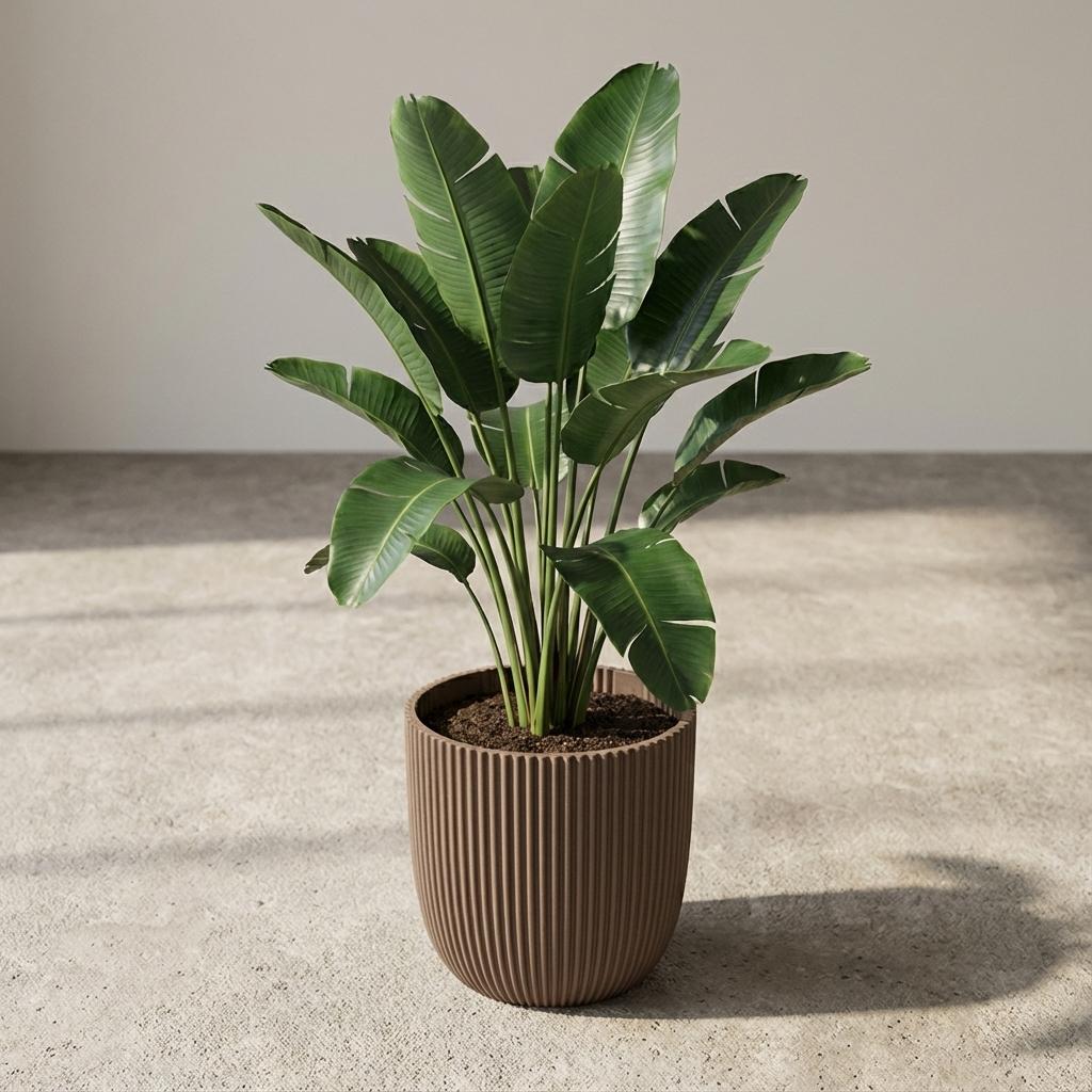 Capi Pot Nature Groove Made With Warm Taupe  - D17cm