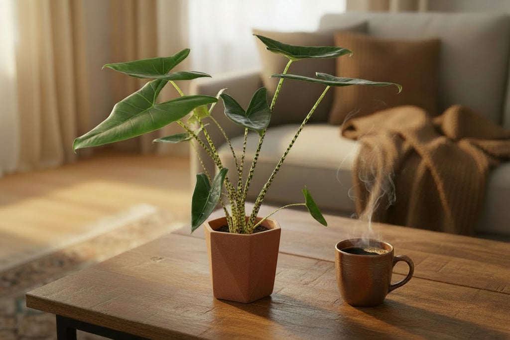 Alocasia Zebrina - Ø 21 cm - Hoogte: 70 - 75 cm