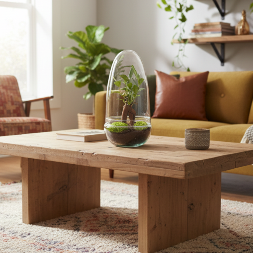 DIY Planten terrarium tweedelig bolglas - Egg Bonsai - Ø 12 cm ↑ 25 cm