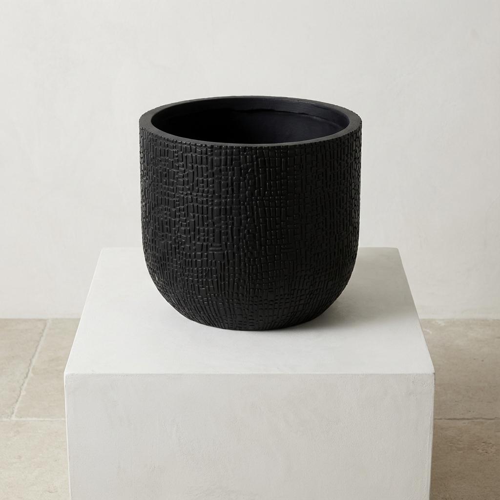 Capi Nature Skin Pot Bol Antraciet - D17cm - H15cm