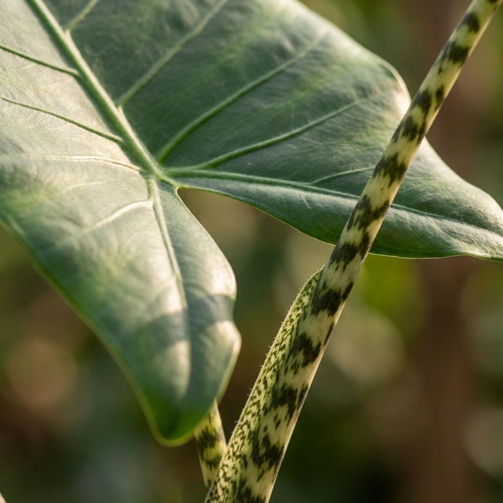 Alocasia Zebrina - Ø 21 cm - Hoogte: 70 - 75 cm