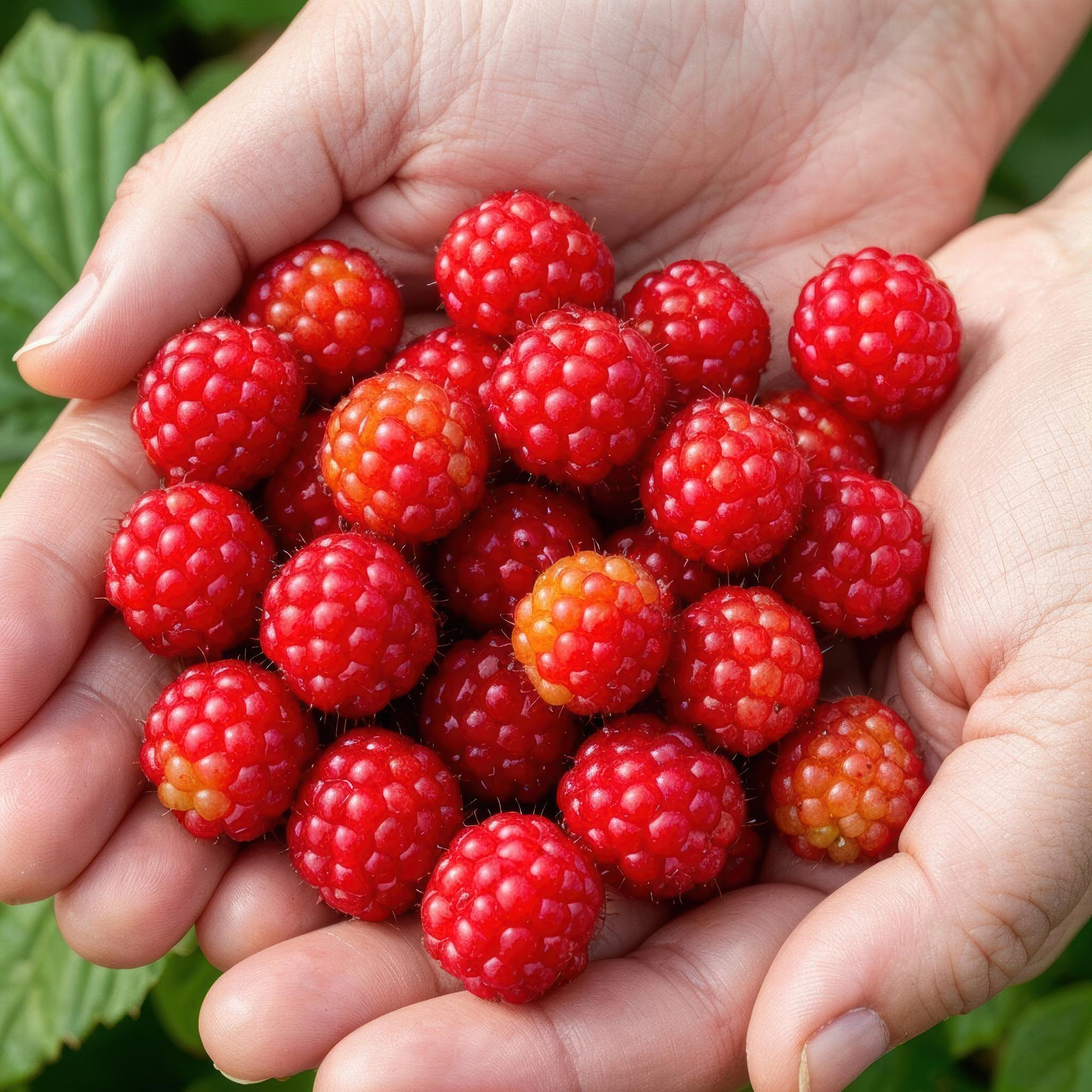 Fruitplanten - 3xJapanse Wijnbes - Rubus Phoenicolasius - Winterhard - 3 Planten - Pot 9 cm - Rode Bes