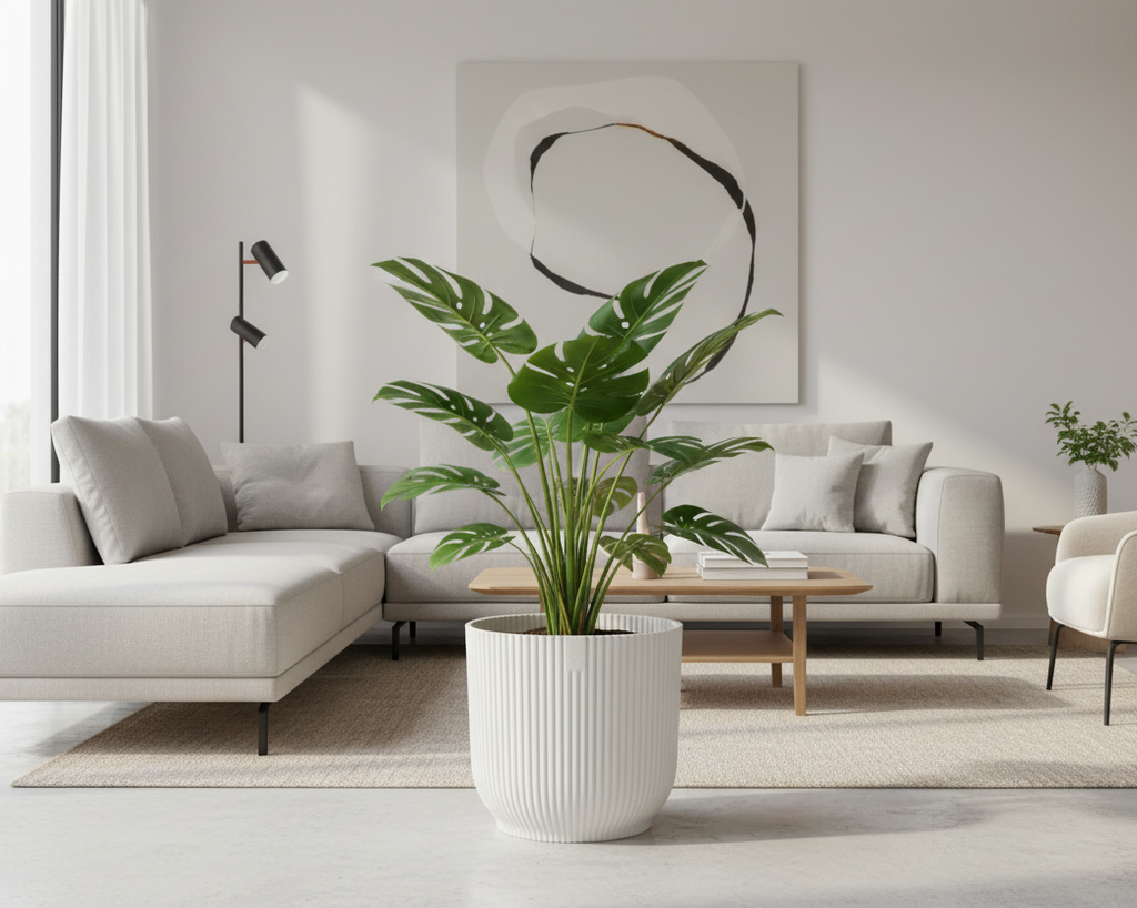 Pot elho Vibes Fold Round wit - including wheels - D35 x H33